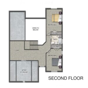 Pettibone Pointe Oaks Floor Plan - Second Floor
